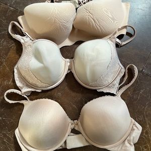 Victoria Secret Bundle Bras - Nude 38D